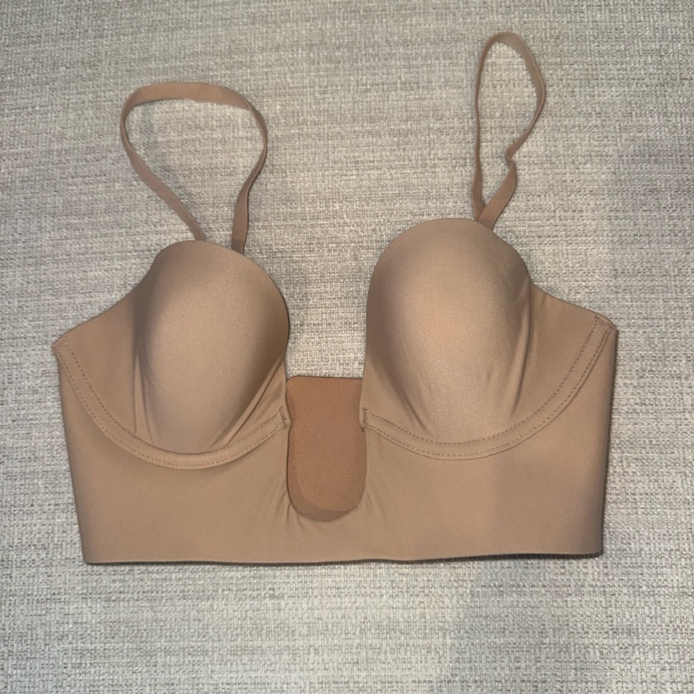SKIMS Deep Plunge Sleepwear Bra